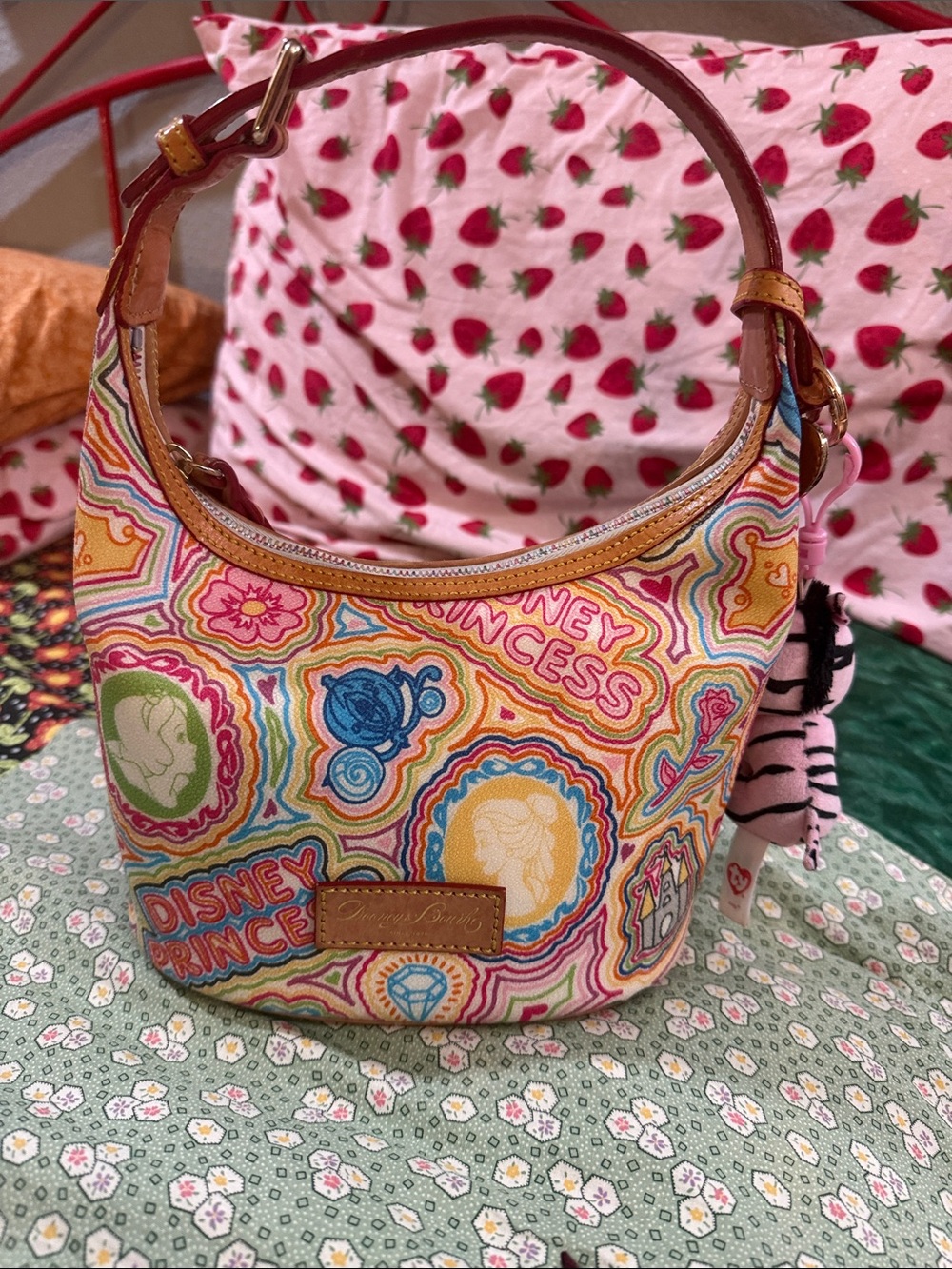 Dooney & Bourke Disney Pop Princess Hobo Bucket Retired 2011